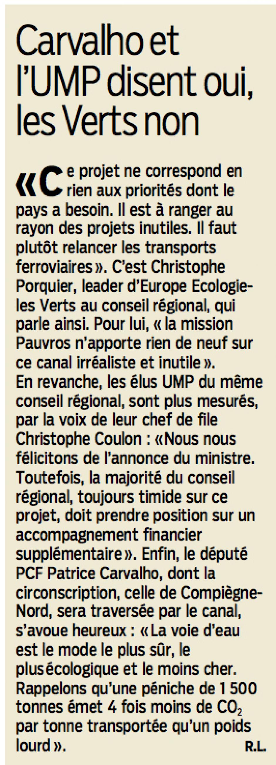 20140103-LeP-Oise-Canal Seine-Nord : Carvalho et l'UMP disent oui, les Verts non