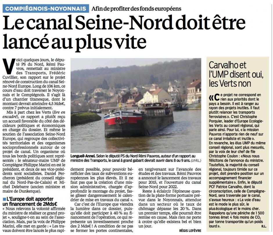 20140103-CP-LeP-Oise-Le canal Seine-Nord doit être lancé au plus vite [fonds européens]
