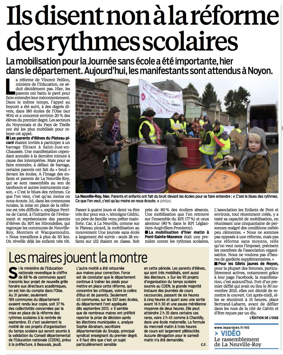 20140208-LeP-Oise-Ils disent non à la réforme des rythmes scolaires