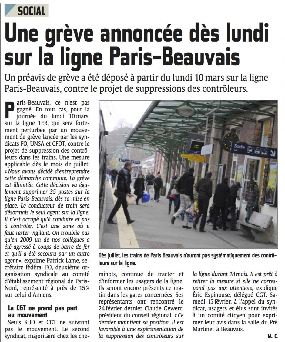 20140307-CP-Beauvais-Une grève annoncée dès lundi sur la ligne Beauvais-Paris