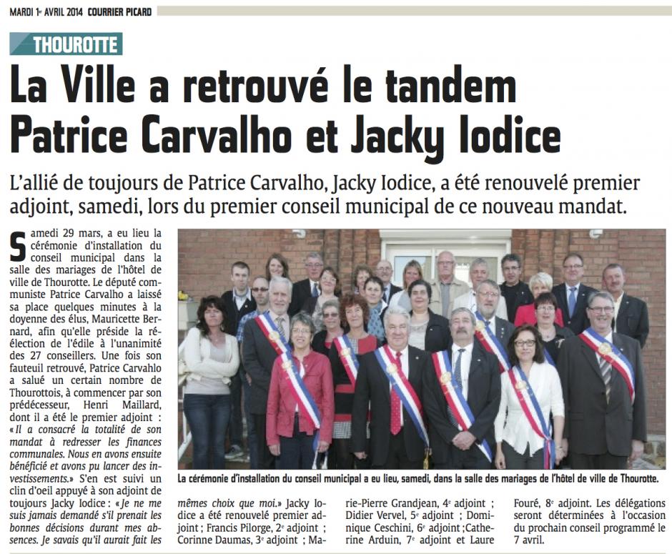 20140401-CP-Thourotte-M2014-La Ville a retrouvé le tandem Patrice Carvalho et Jacky Iodice