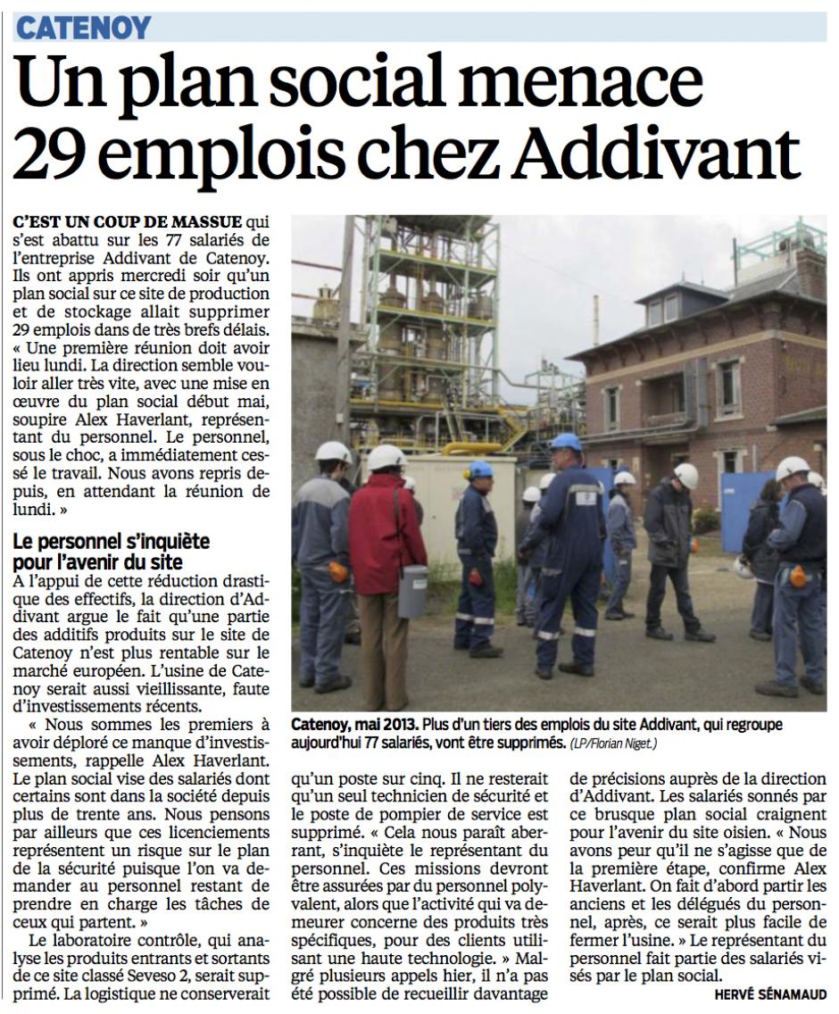 20140405-LeP-Catenoy-Un plan social menace 29 emplois chez Addivant