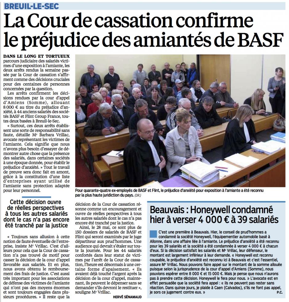 20140408-LeP-Breuil-le-Sec-La cour de cassation confirme le préjudice des amiantés de BASF