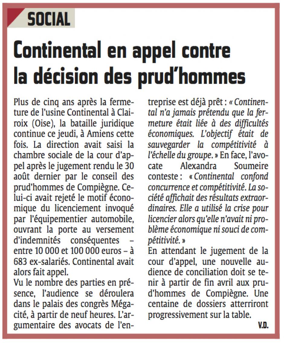 20140410-CP-Clairoix-Continental en appel contre la décision des prud'hommes
