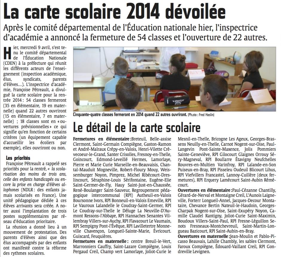 20140410-CP-Oise-La carte scolaire 2014 dévoilée
