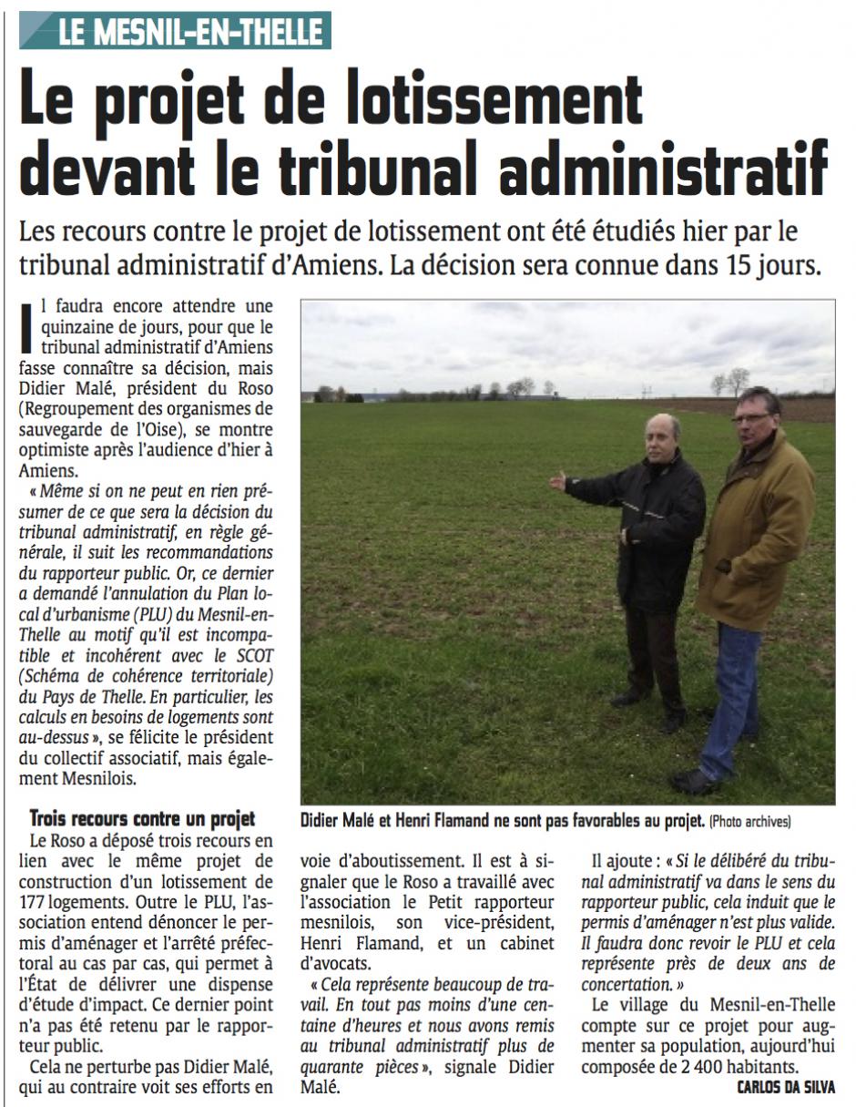 20140611-CP-Le Mesnil-en-Thelle-Le projet de lotissement devant le tribunal administratif