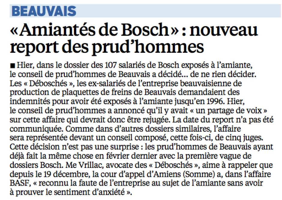 20140617-LeP-Beauvais-« Amiantés de Bosch » : nouveau report des prud'hommes