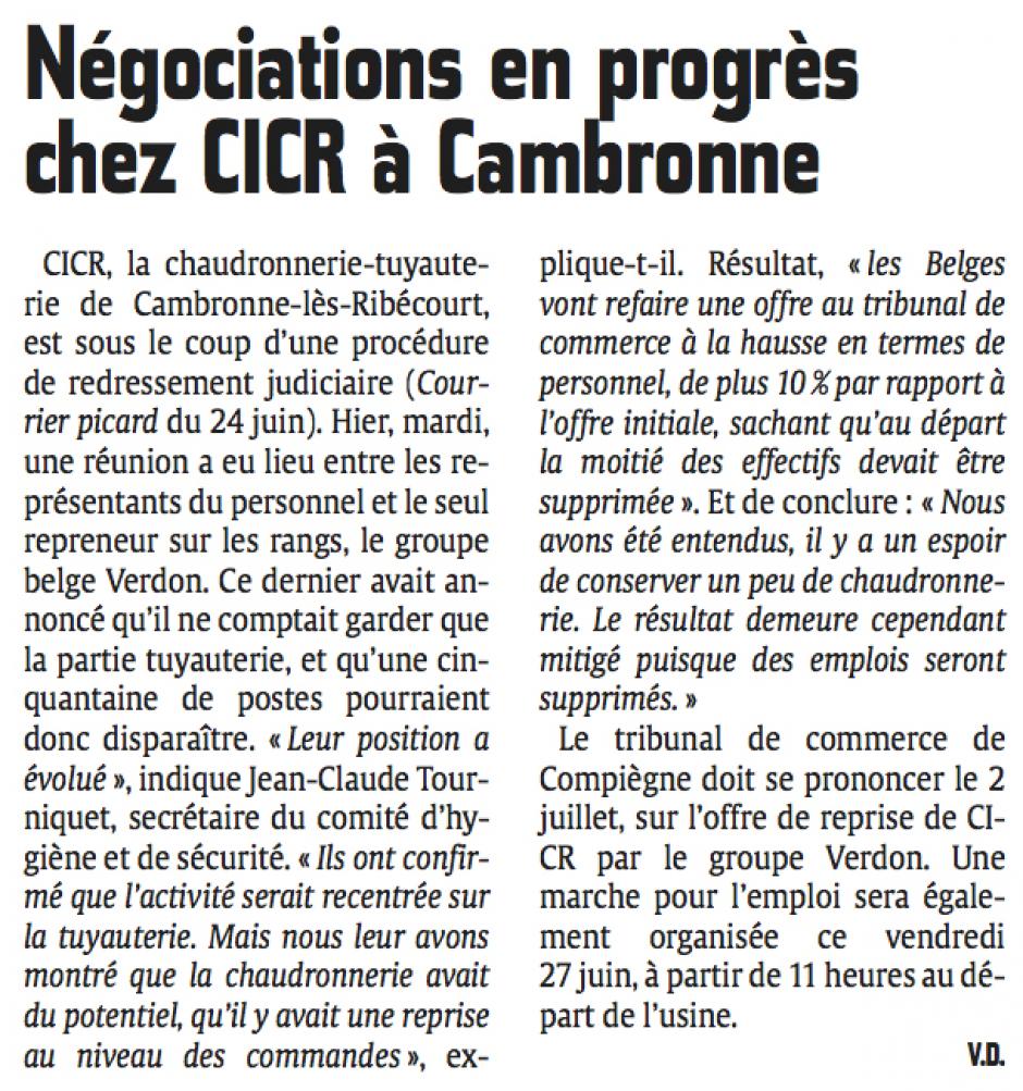 20140625-CP-Cambronne-lès-Ribécourt-Négociations en progrès chez CICR
