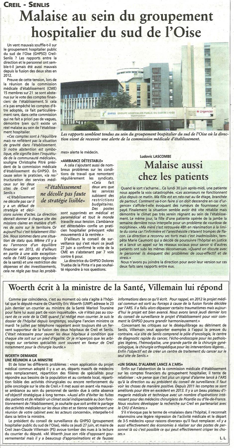 20140702-OH-Creil-Senlis-Malaise au sein du groupement hospitalier du sud de l'Oise [GHPSO]