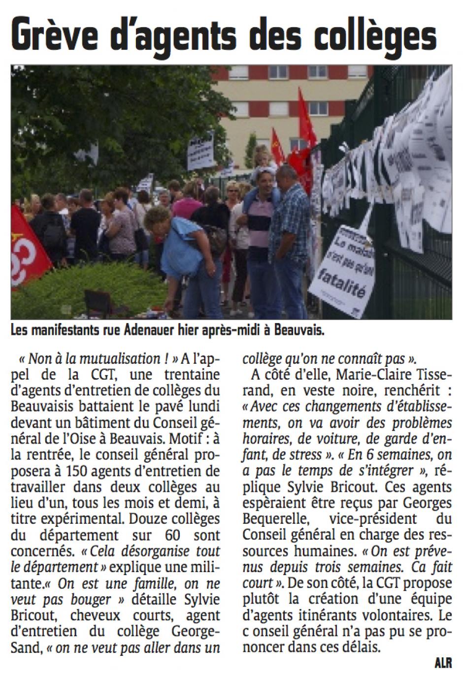 20140708-CP-Beauvaisis-Grève d'agents des collèges