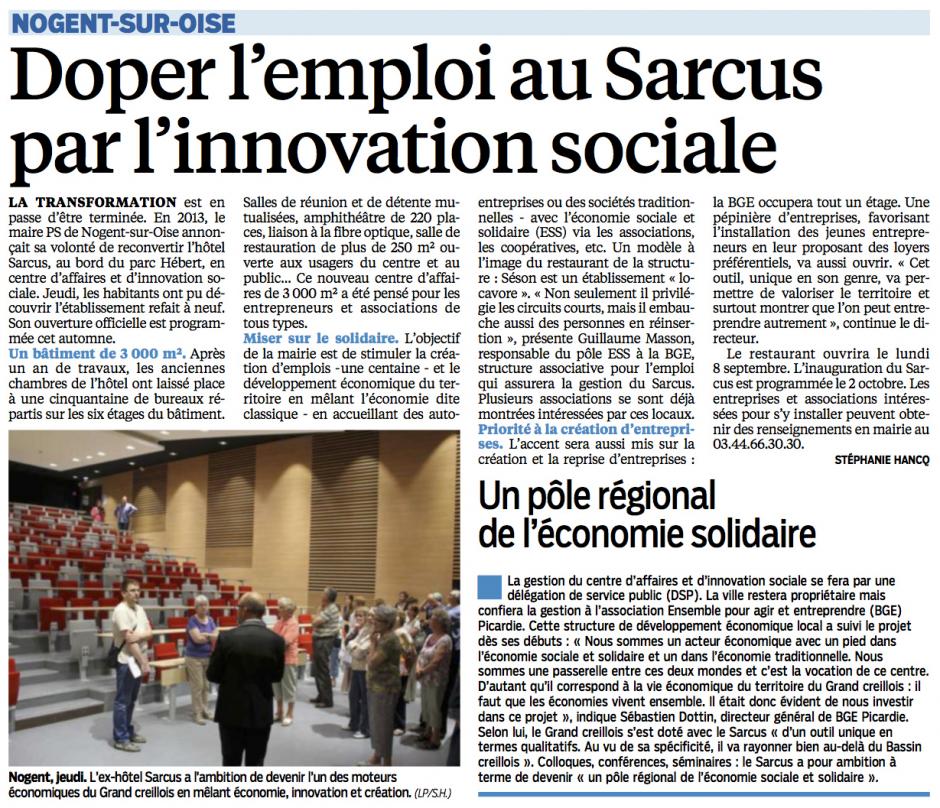 20140710-LeP-Nogent-sur-Oise-Doper l'emploi au Sarcus par l'innovation sociale