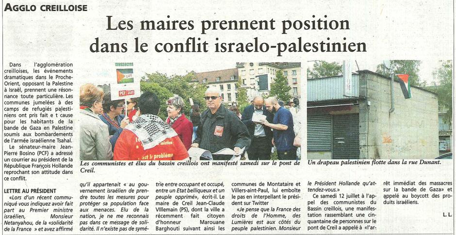 20140716-OH-Bassin creillois-Les maires prennent position dans le conflit israélo-palestinien