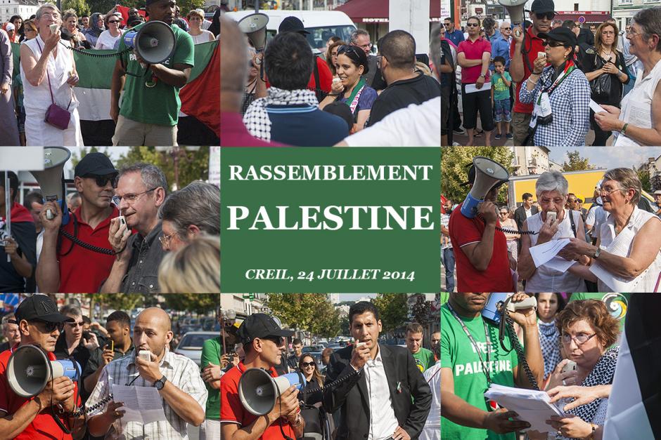 Le mouvement pour la Paix en Palestine réussit son rassemblement - Creil, 24 juillet 2014