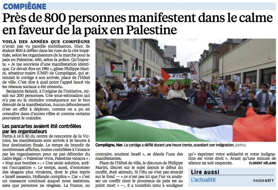 20140727-LeP-Compiègne-Près de 800 personnes manifestent dans le calme en faveur de la paix en Palestine