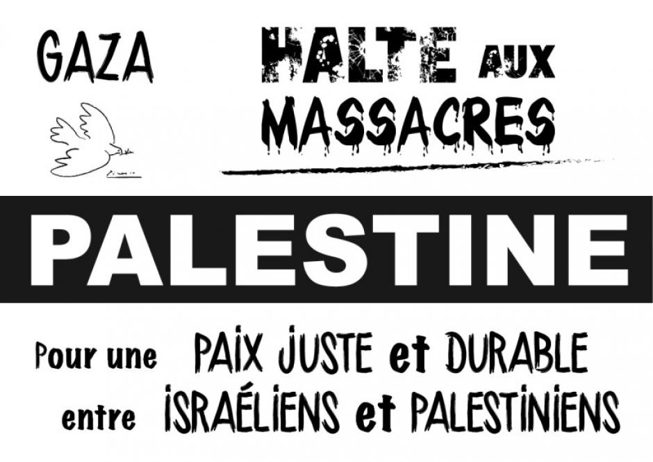 2 août, Beauvais - Rassemblement pour l'arrêt des massacres à Gaza