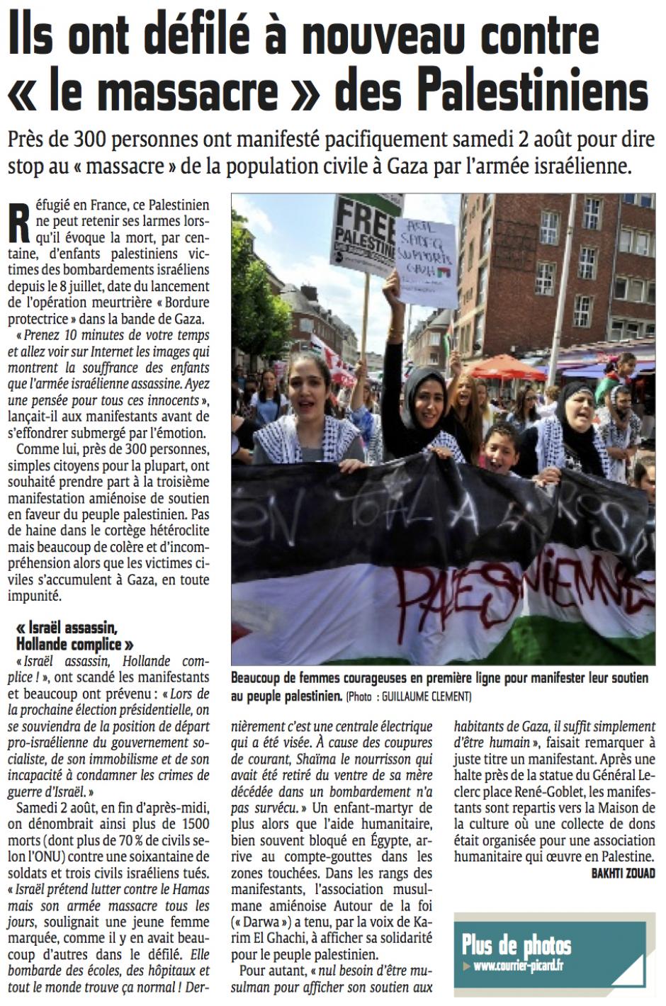 20140803-CP-Amiens-Ils ont défilé à nouveau contre « le massacre » des Palestiniens