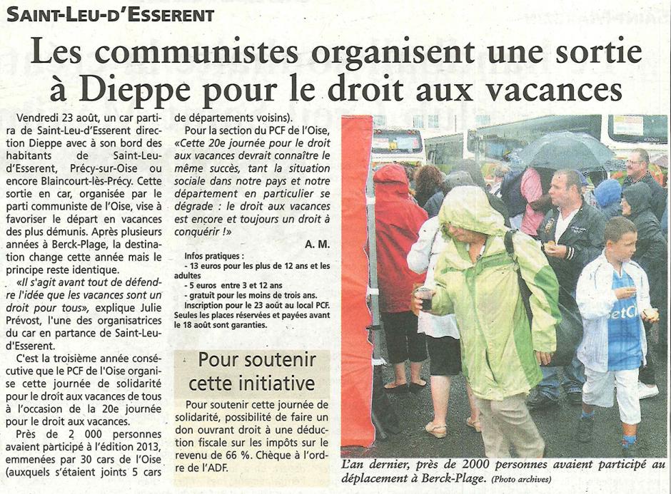 20140806-OH-Saint-Leu-d'Esserent-Les communistes organisent une sortie à Dieppe pour le droit aux vacances