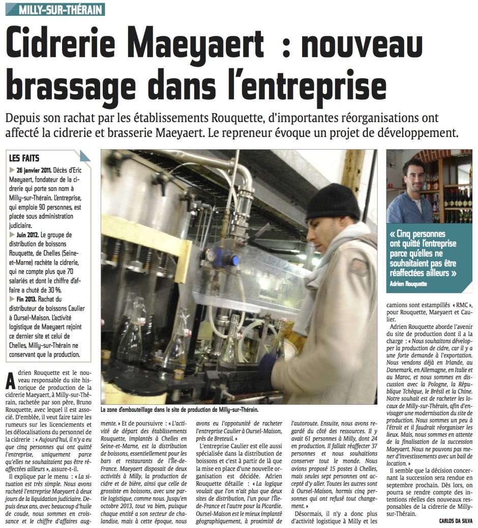 20140818-CP-Milly-sur-Thérain-Cidrerie Maeyaert : nouveau brassage dans l'entreprise