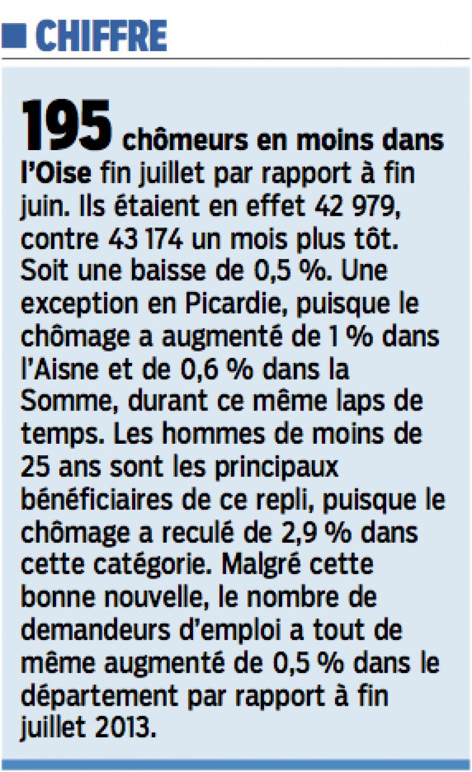 20140828-LeP-Oise-195 chômeurs en moins en juillet