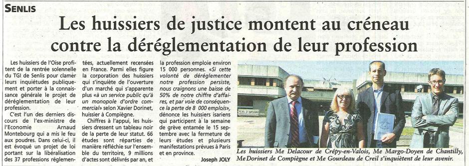 20140917-OH-Oise-Les huissiers de justice montent au créneau contre la déréglementation de leur profession