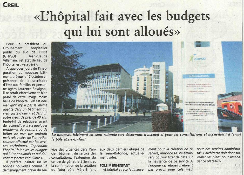 20141001-OH-Creil-« L'hôpital fait avec les budgets qui lui sont alloués » [président du Conseil de surveillance]