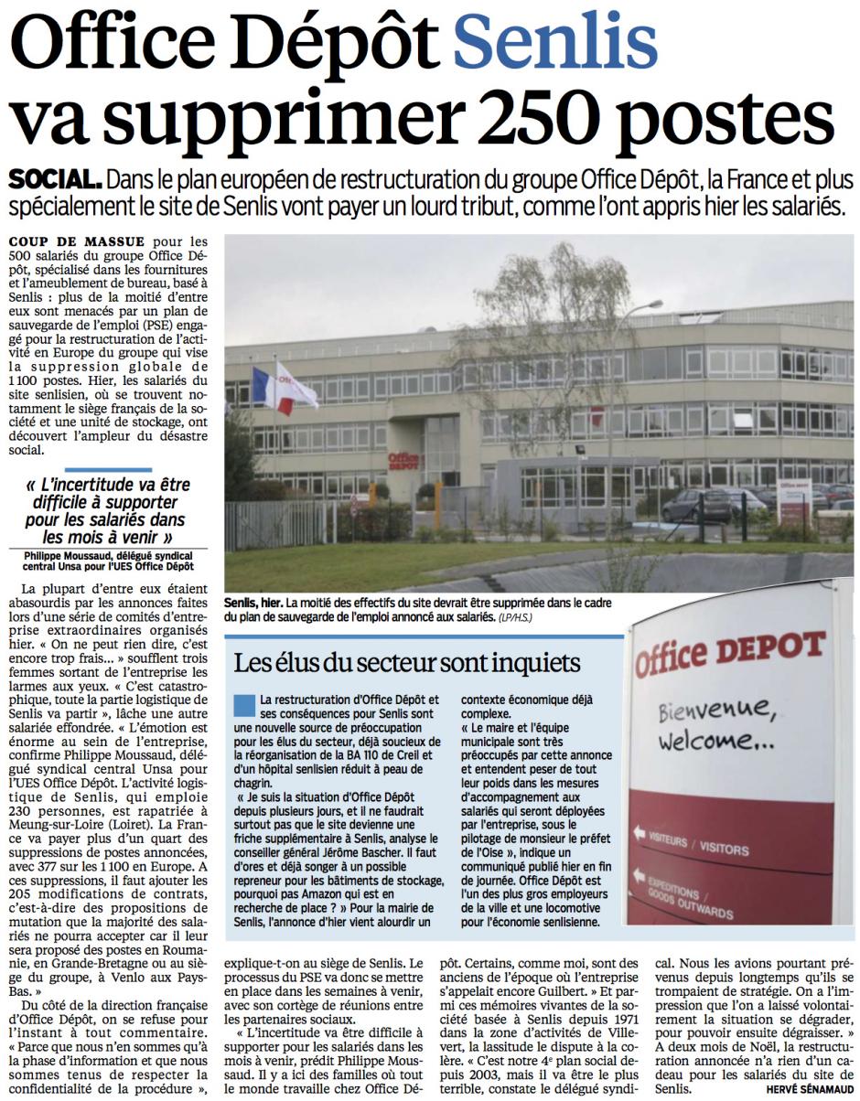20141018-LeP-Senlis-Office Dépôt va supprimer 250 postes