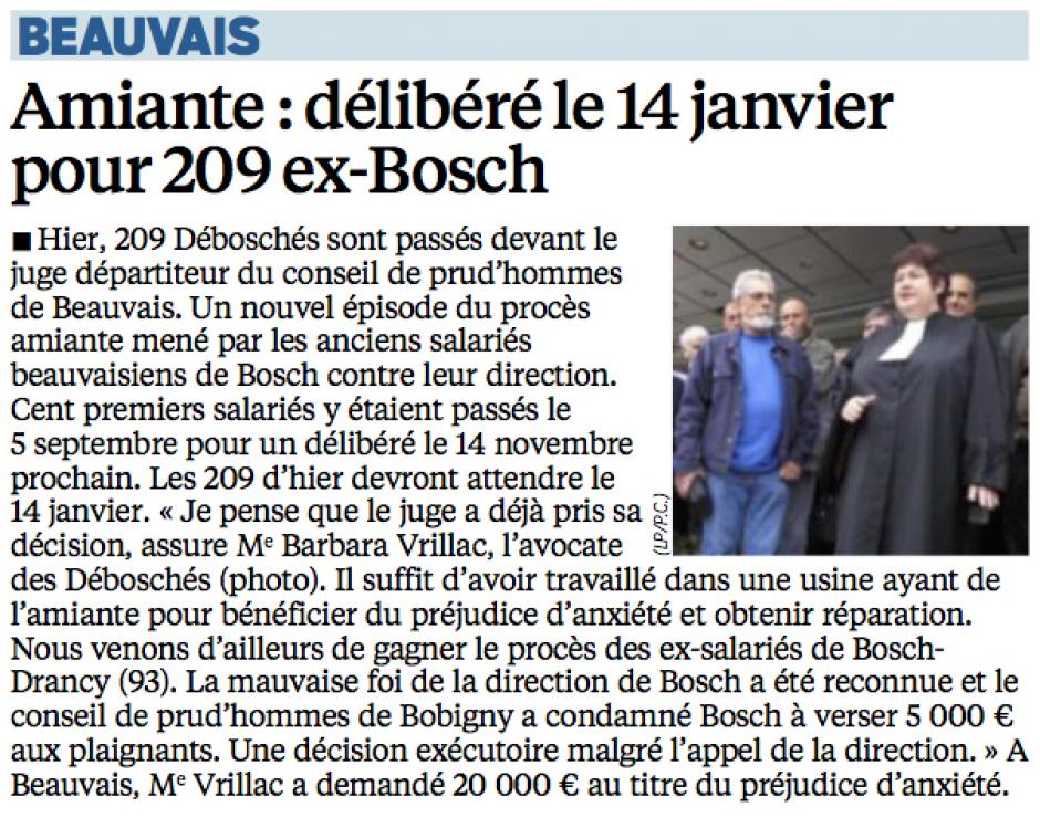 20141025-LeP-Beauvais-Amiante : délibéré le 14 janvier pour 209 ex-Bosch