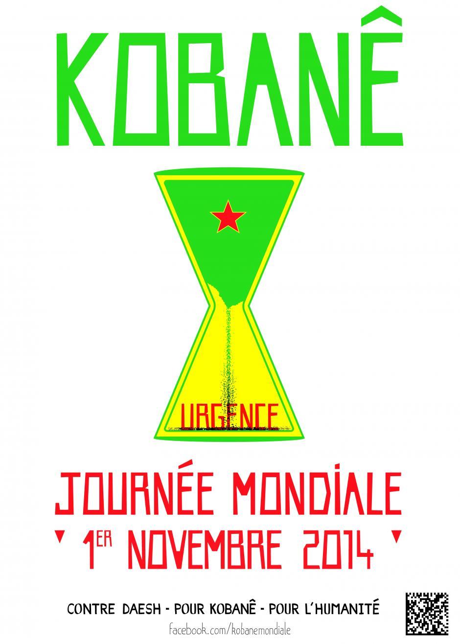 1er novembre, Paris - Journée mondiale de soutien à Kobané