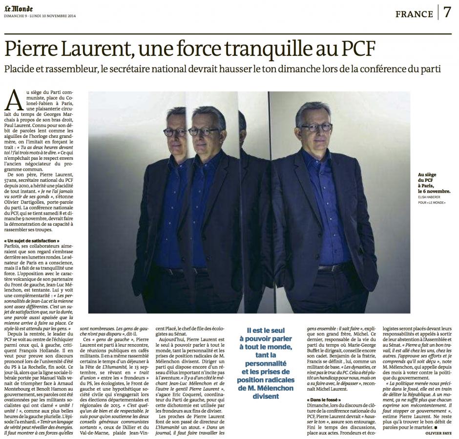 20141109-LeM-France-Pierre Laurent, une force tranquille au PCF