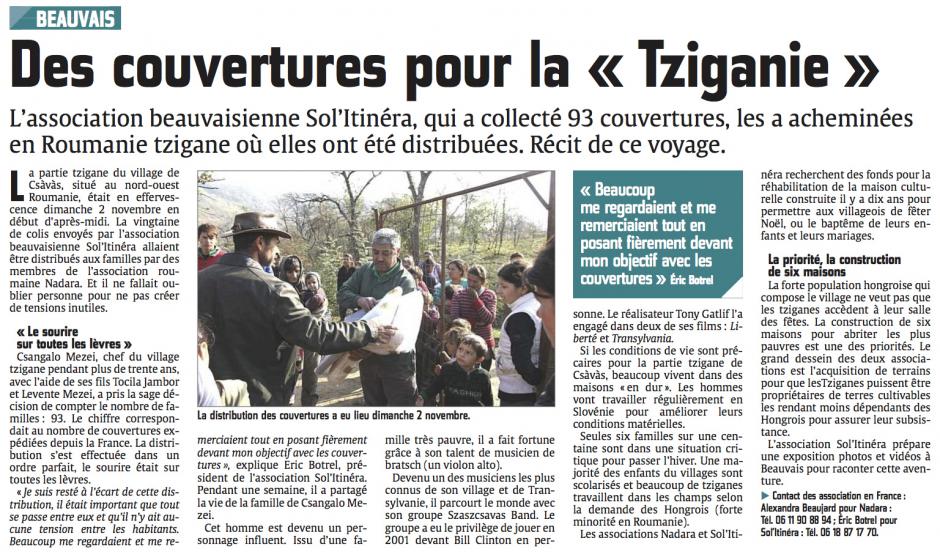 20141112-CP-Beauvais-Des couvertures pour la « Tziganie »