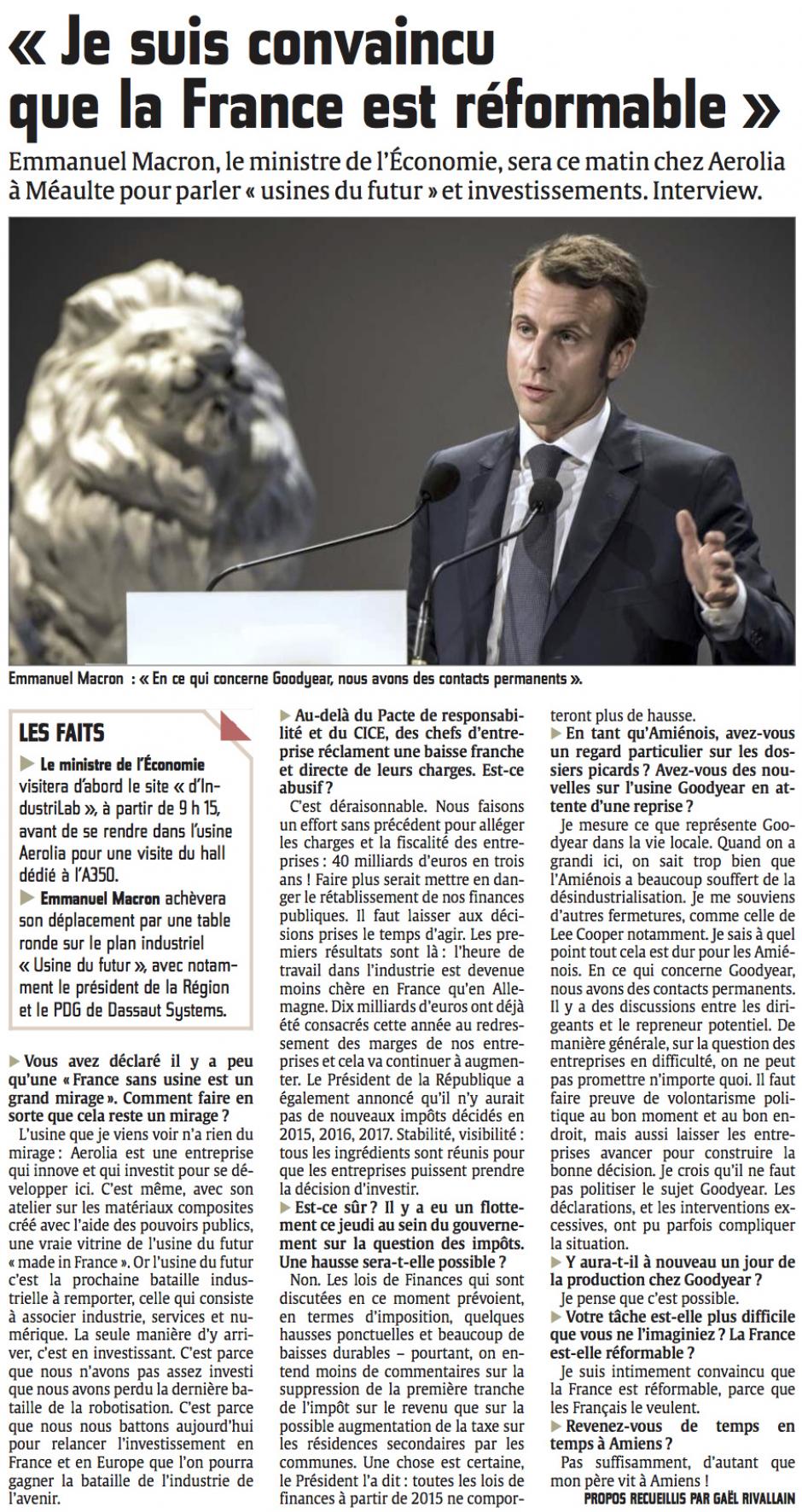 20141114-CP-Méaulte-Macron « Je suis convaincu que la France est réformable »