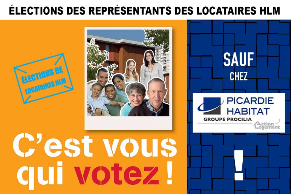 Élections HLM : Picardie Habitat raye des listes électorales les locataires ayant un retard de loyer ! - Oise, 25 novembre 2014