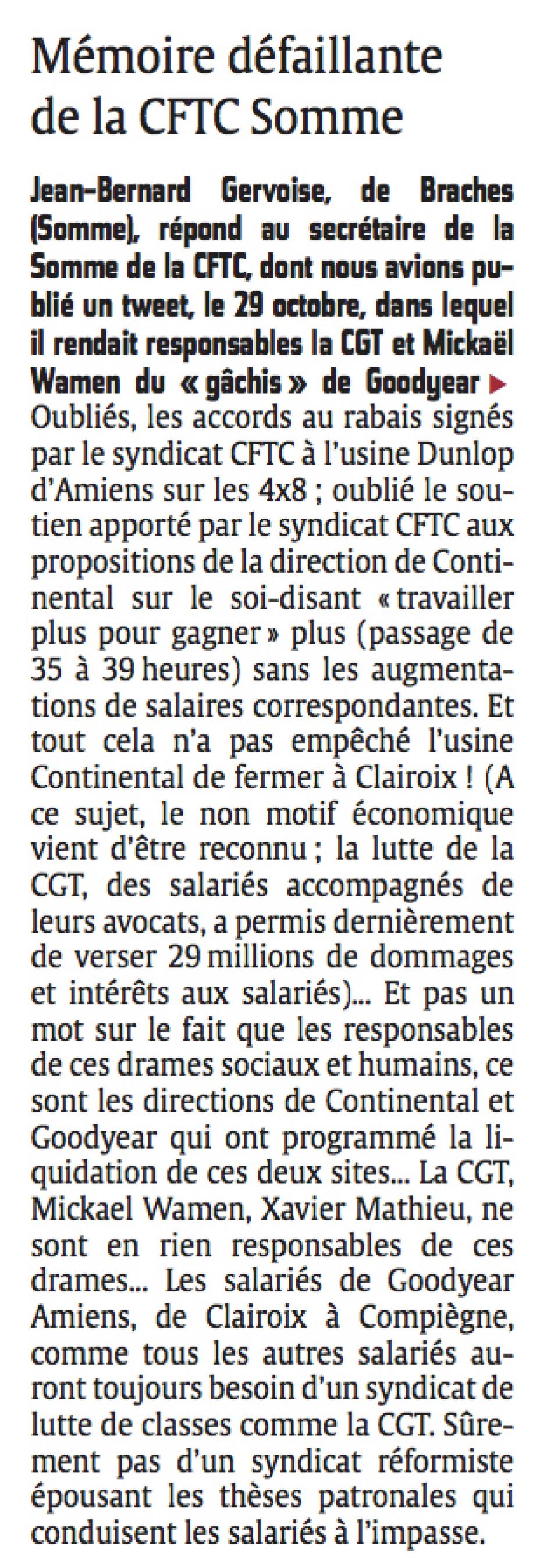 20141208-CP-Amiens-Clairoix-Courrier des lecteurs-Mémoire défaillante de la CFTC Somme