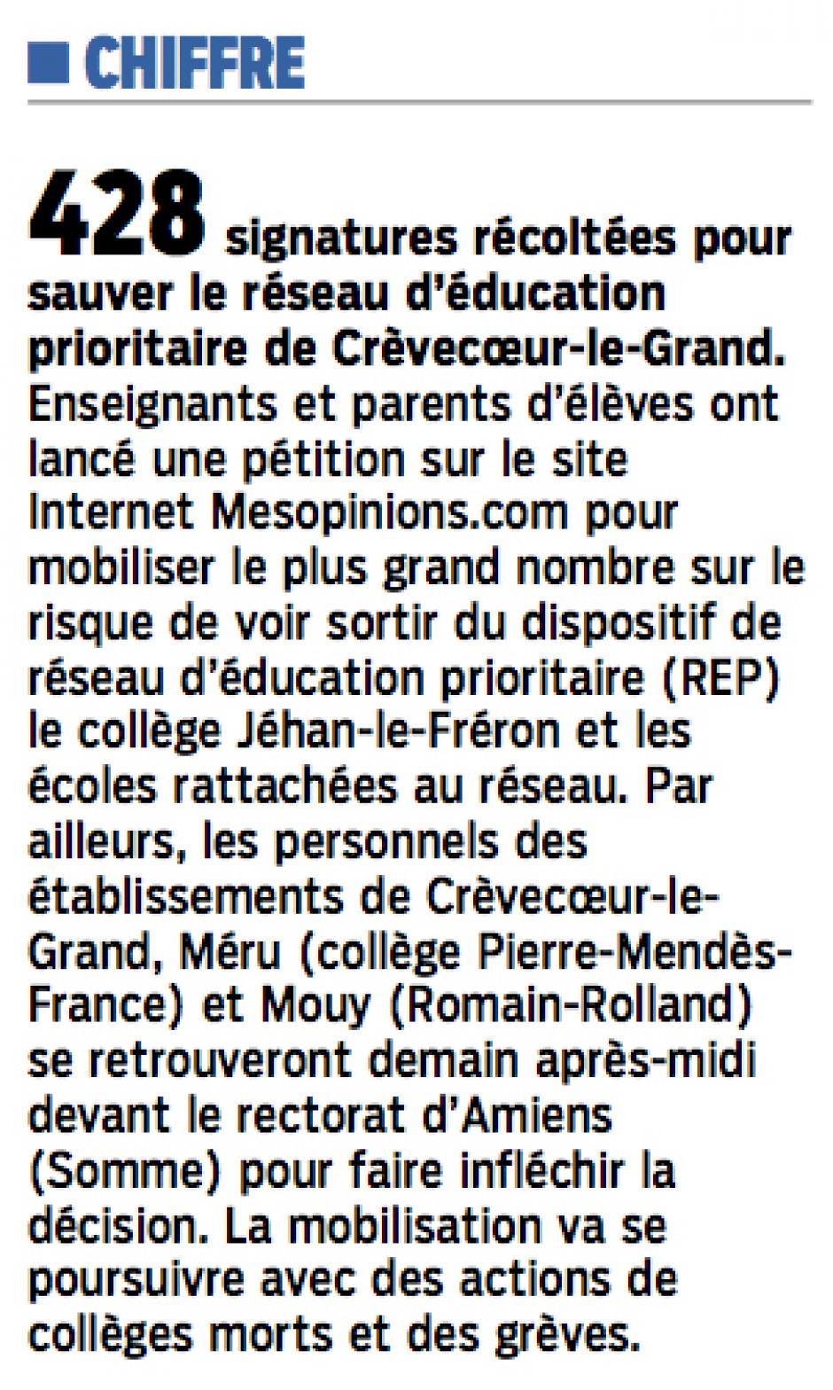 20141209-LeP-Crèvecœur-le-Grand-428 signatures récoltées pour sauver le réseau d'éducation prioritaire