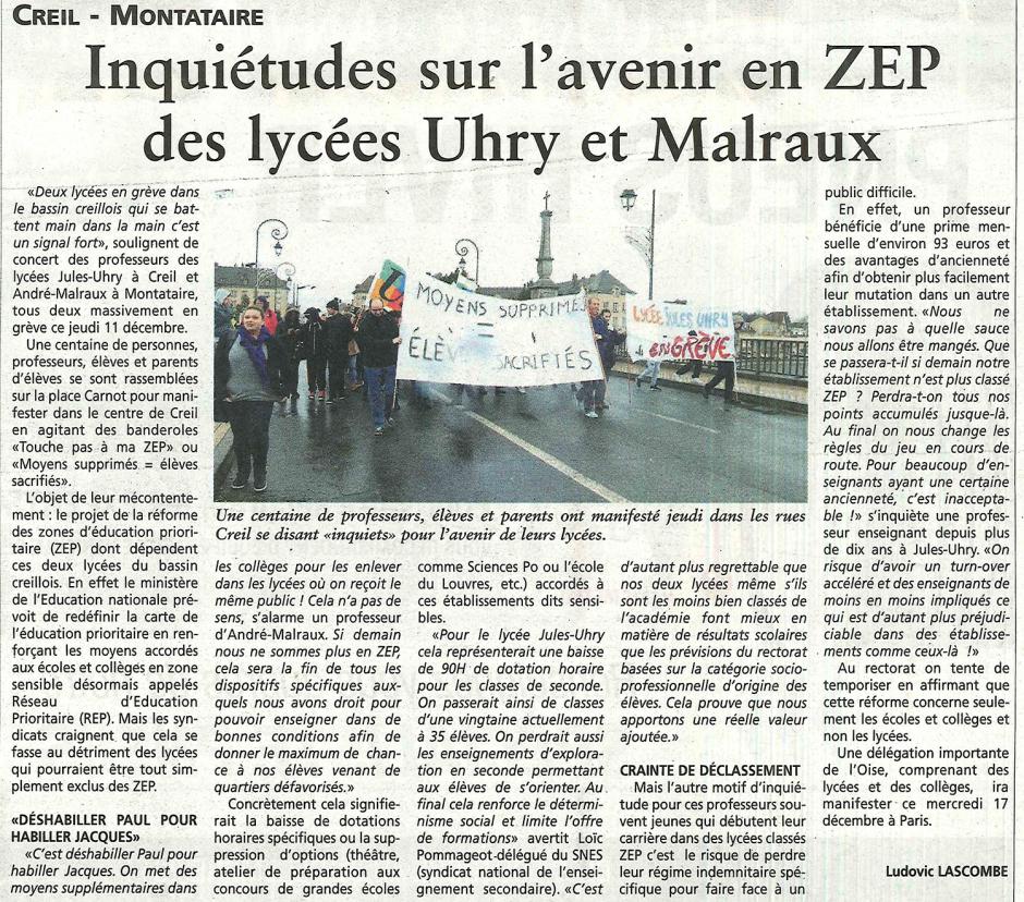20141217-OH-Creil-Montataire-Inquiétudes sur l'avenir en ZEP des lycées Uhry et Malraux