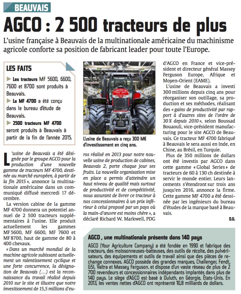 20141218-CP-Beauvais-AGCO : 2 500 tracteurs de plus