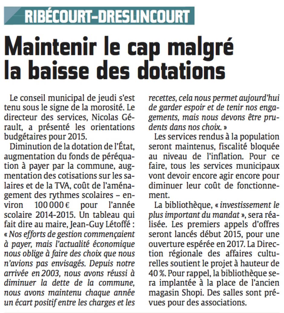 20141222-CP-Ribécourt-Dreslincourt-Maintenir le cap malgré la baisse des dotations