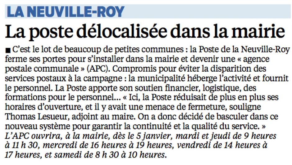 20141224-LeP-La Neuville-Roy-La poste délocalisée dans la mairie