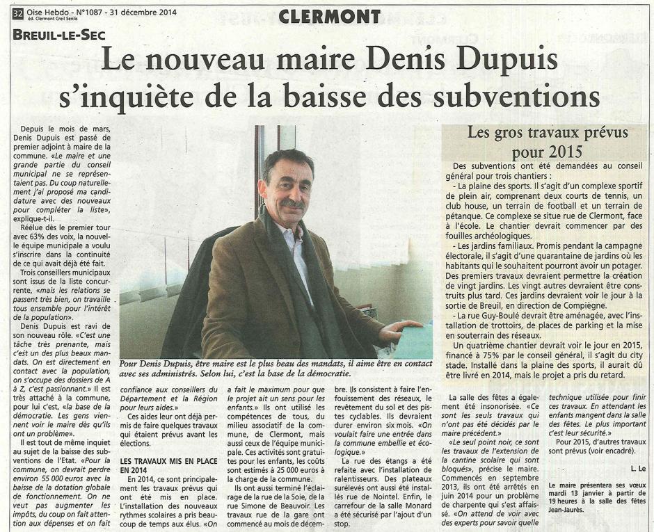 20141231-OH-Breuil-le-Sec-Le nouveau maire Denis Dupuis s'inquiète de la baisse des subventions