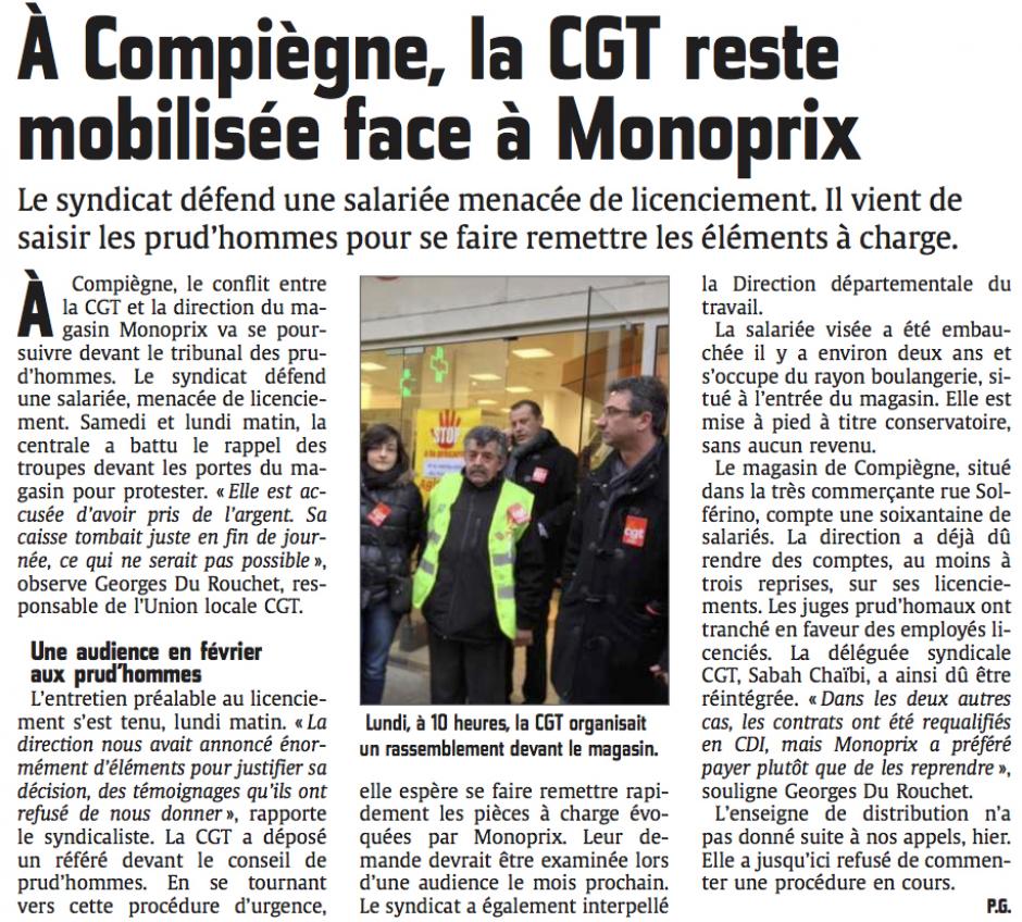 20150121-CP-Compiègne-La CGT reste mobilisée face à Monoprix
