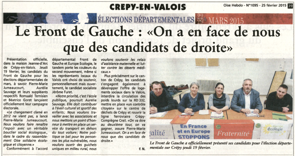20150225-OH-Crépy-en-Valois-D2015-Le Front de gauche : « On a en face de nous que des candidats de droite »