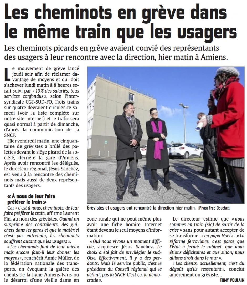 20150228-CP-Picardie-Les cheminots en grève dans le même train que les usagers