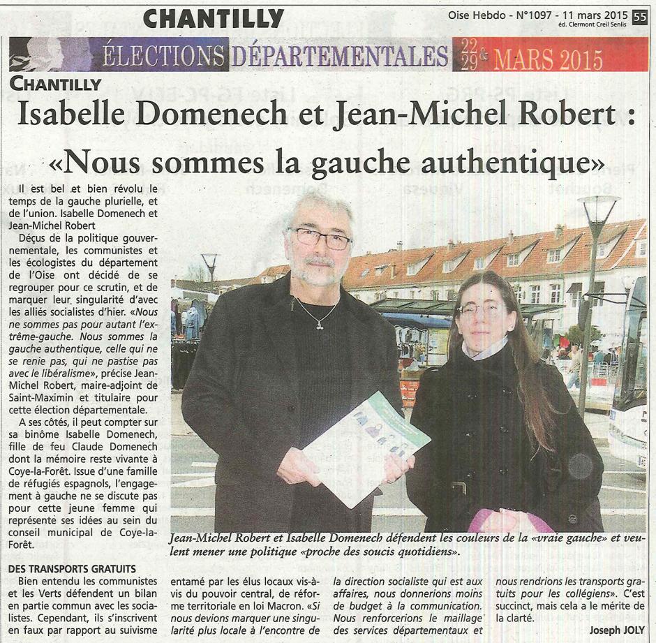 20150311-OH-Chantilly-D2015-Isabelle Domenech et Jean-Michel Robert « Nous sommes la gauche authentique »