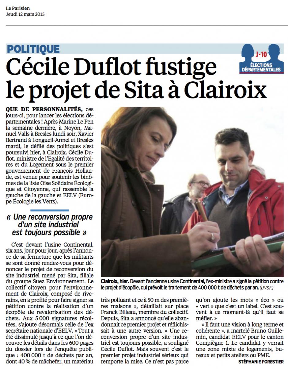 20150312-LeP-Oise-D2015-Cécile Duflot fustige le projet de Sita à Clairoix