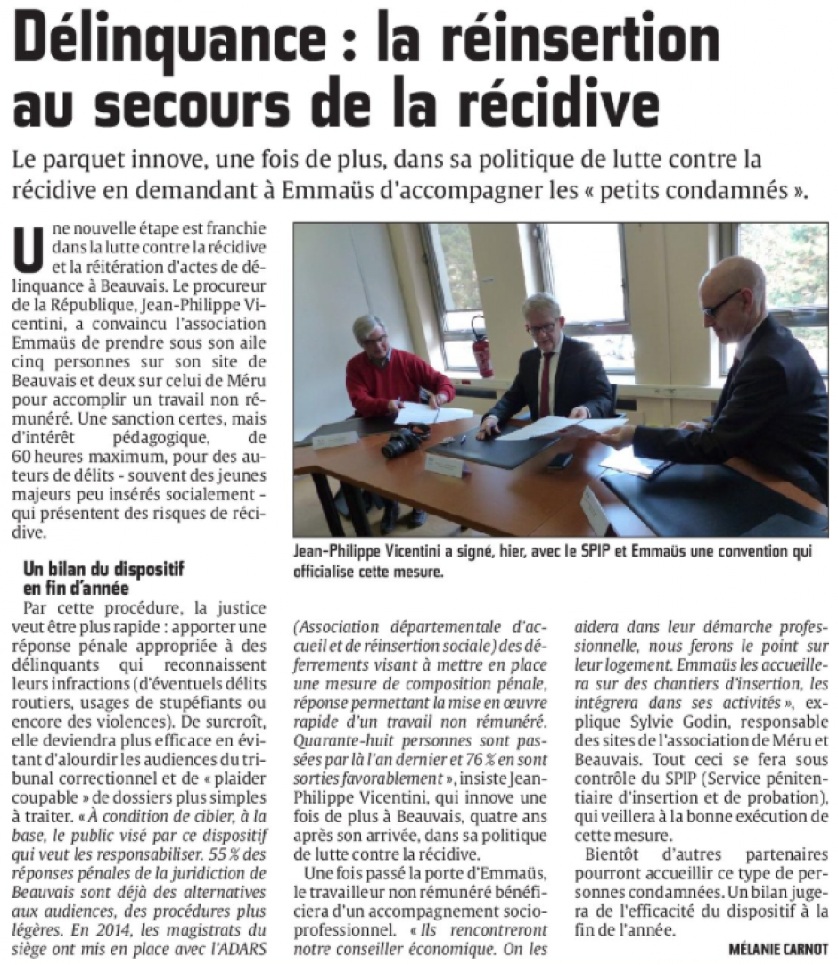 20150317-CP-Beauvais-Délinquance : la réinsertion au secours de la récidive