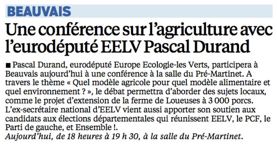 20150318-LeP-Beauvais-D2015-Une conférence sur l'agriculture avec l'eurodéputé EELV Pascal Durand