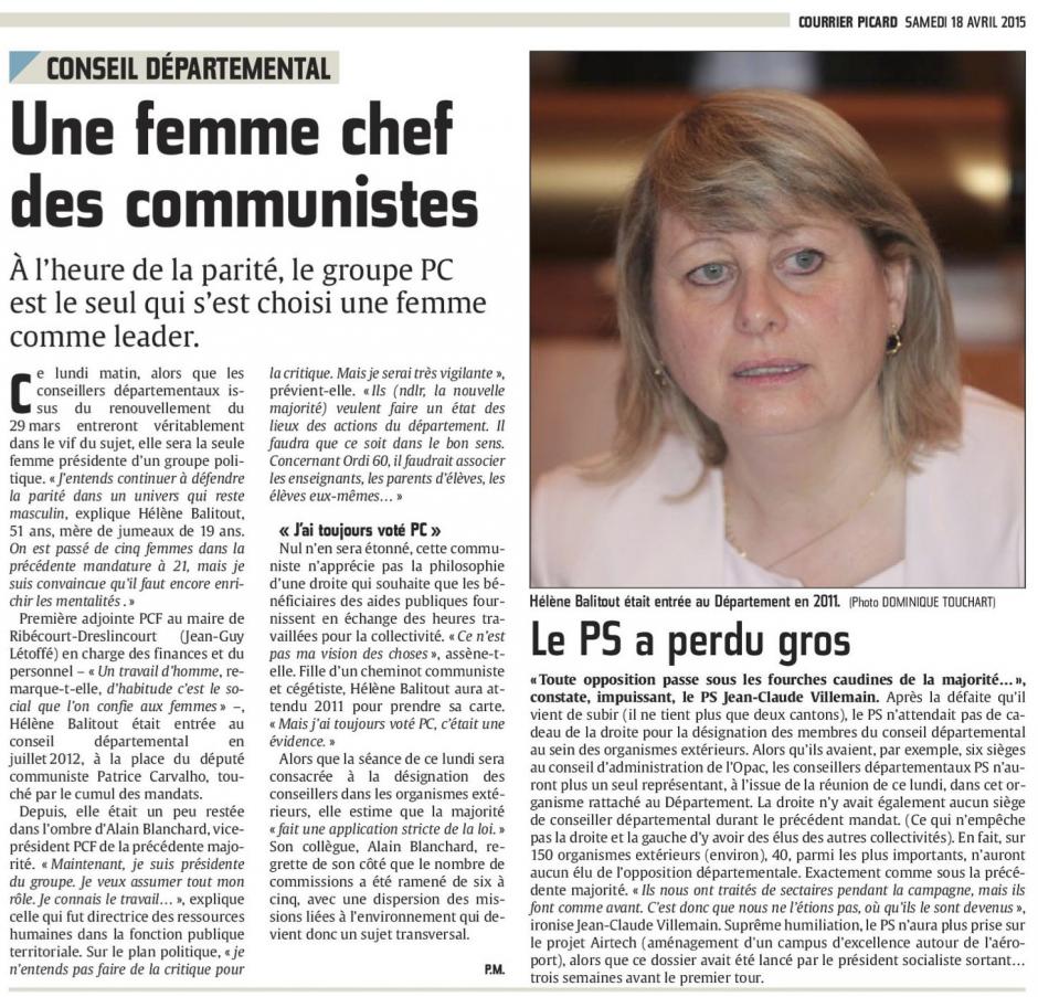 20150418-CP-Oise-Conseil départemental : une femme chef des communistes