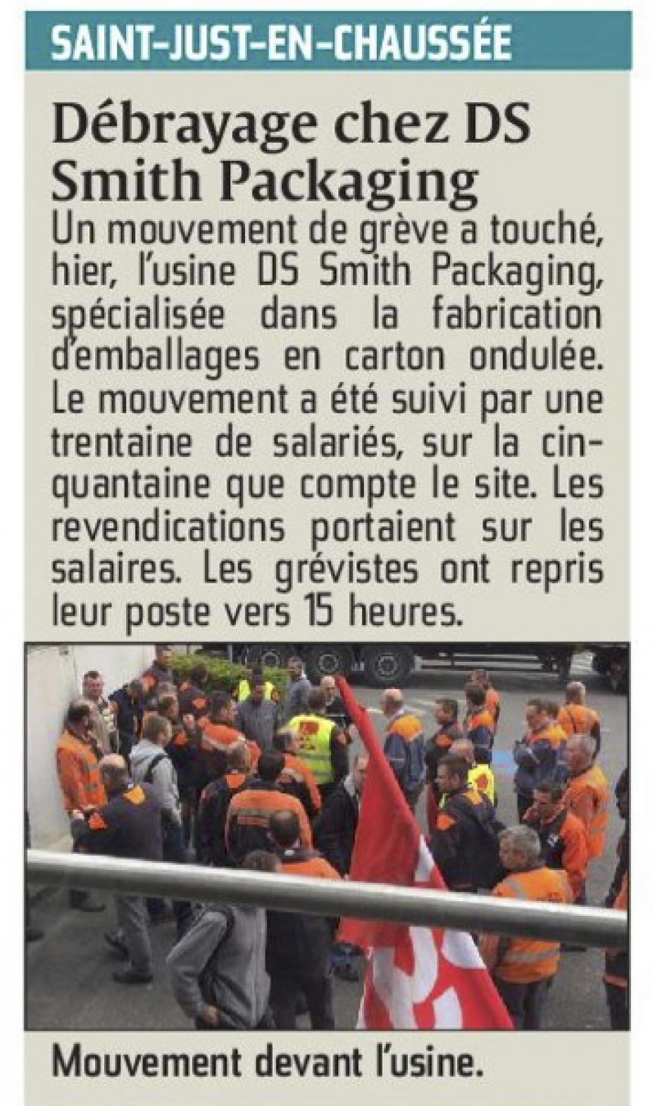 20150418-CP-Saint-Just-en-Chaussée-Débrayage chez DS Smith Packaging