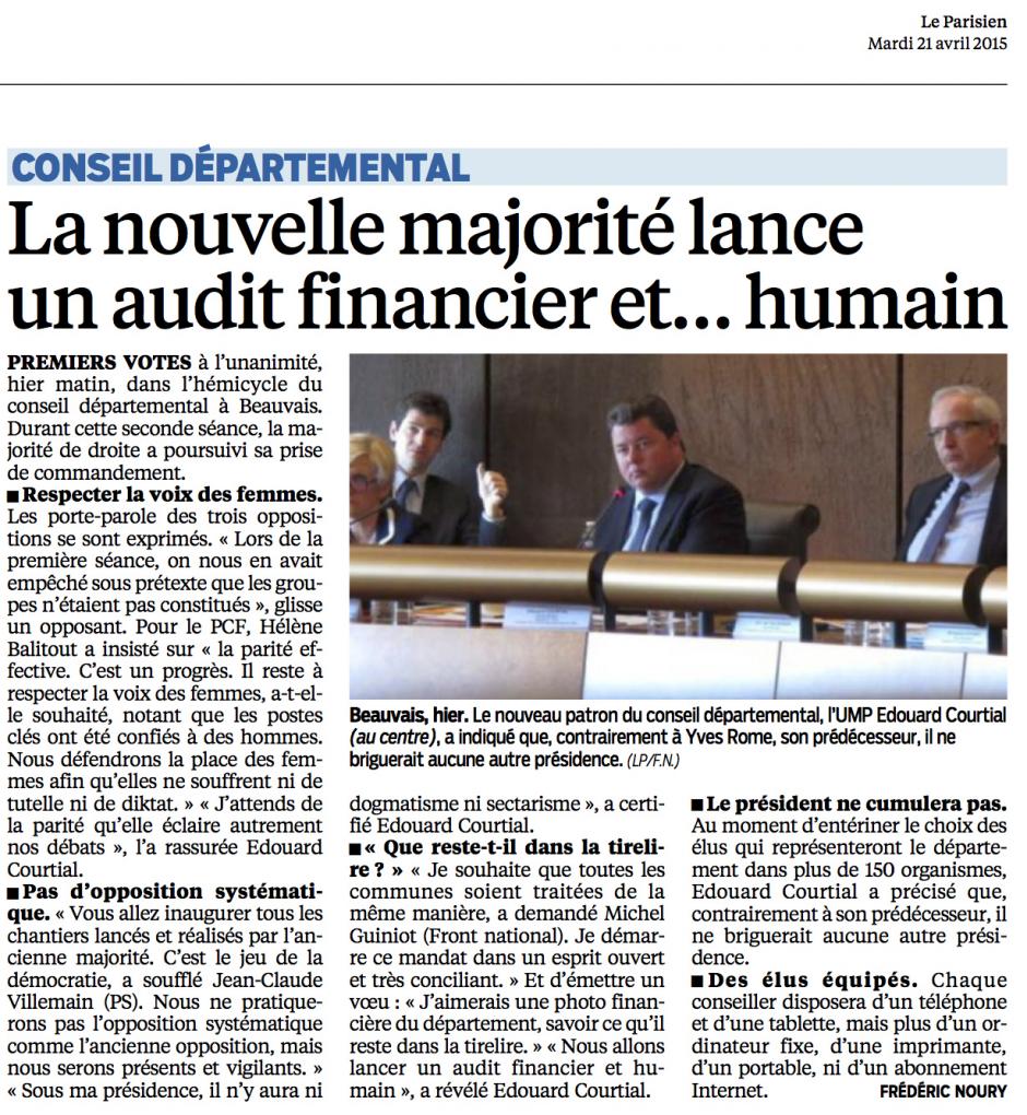 20150421-LeP-Oise-Conseil départemental : la nouvelle majorité lance un audit financier et… humain