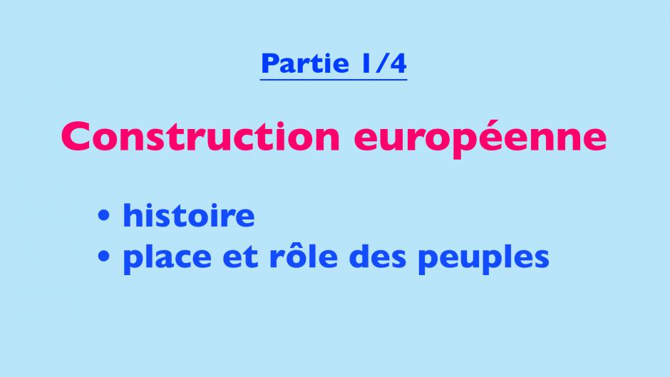 L'Europe, sa construction et le syndicalisme européen-Partie 1/4 - Liancourt, 23 avril 2015